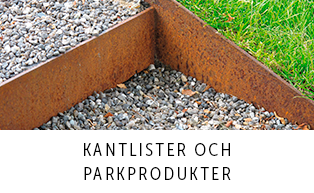 Kantlistelement och park produkter