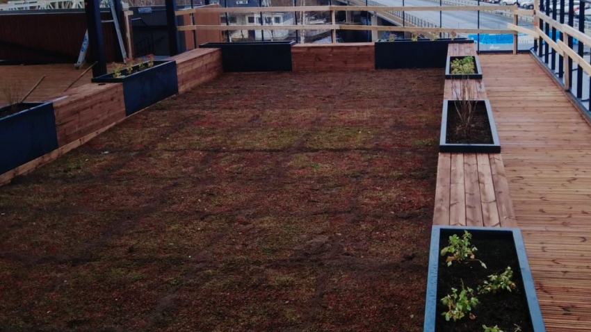 Siirtyminen referenssiin Nordic Green Roof® maksaruohoviherkatto Tampereella sivustolla eg-trading.fi.