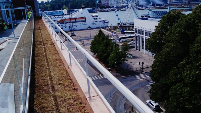 Siirtyminen referenssiin Nordic Green Roof® maksaruohoviherkatto sivustolla eg-trading.fi.