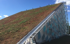 Siirtyminen referenssiin Nordic Green Roof® kalteva maksaruohoviherkatto sivustolla eg-trading.fi.