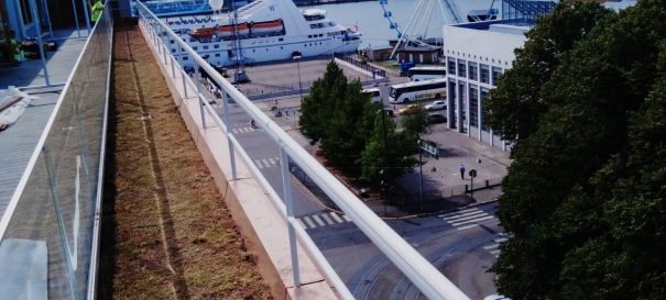 Siirtyminen referenssiin Nordic Green Roof® maksaruohoviherkatto sivustolla eg-trading.fi.